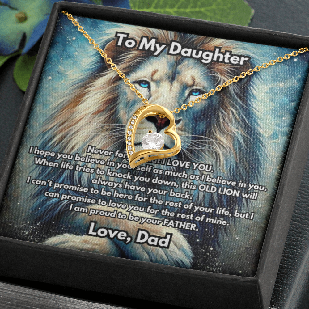 Lion Necklace, Silver or Gold Lion Necklace, Wild Animal Necklace, From Dad Necklace, Jewelry, Daughter Gift