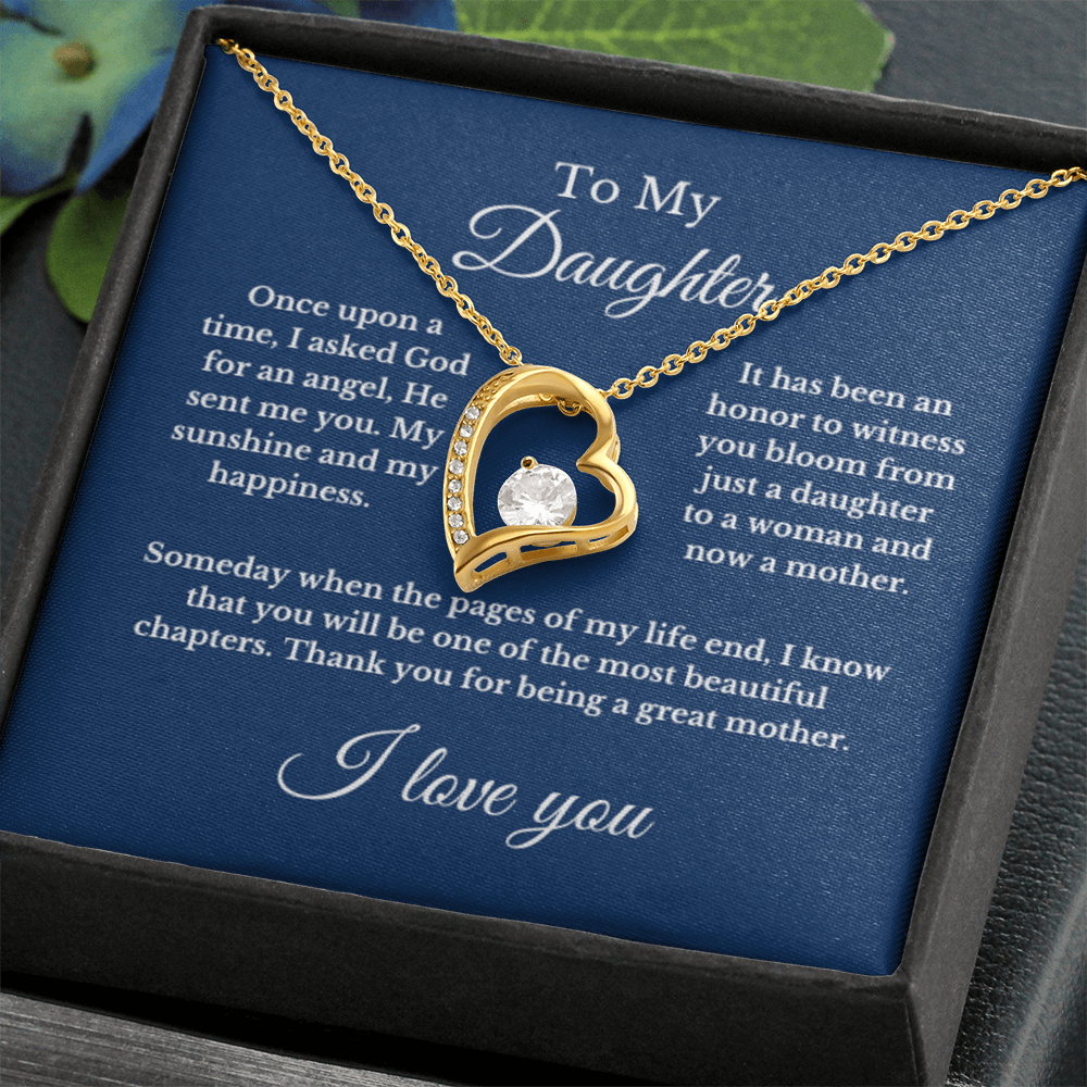 To My Daughter From Mom, Mother's Day Necklace Gift.
