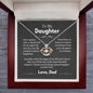 To My Daughter Crown Necklace From Dad