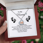 Baby Bump Necklace for Mom, Gold Silver Pendant with Message Card, Gift for Mommy