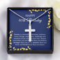 40th Birthday Necklace, Birthday Cross Necklace, Birthday Gifts For Woman, Birthday Card, Pendant Necklace