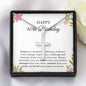 40th Birthday Necklace, Birthday Cross Necklace, Birthday Gifts For Woman, Birthday Card, Pendant Necklace
