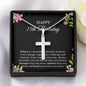 15th Birthday Necklace, Birthday Cross Necklace, Birthday Gifts For Woman, Birthday Card, Pendant Necklace
