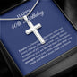 40th Birthday Necklace, Birthday Cross Necklace, Birthday Gifts For Woman, Birthday Card, Pendant Necklace