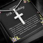 50th Birthday Necklace, Birthday Cross Necklace, Birthday Gifts For Woman, Birthday Card, Pendant Necklace