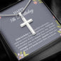 5th Birthday Necklace, Birthday Cross Necklace, Birthday Gifts For Woman, Birthday Card, Pendant Necklace