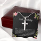 50th Birthday Necklace, Birthday Cross Necklace, Birthday Gifts For Woman, Birthday Card, Pendant Necklace