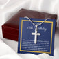 15th Birthday Necklace, Birthday Cross Necklace, Birthday Gifts For Woman, Birthday Card, Pendant Necklace