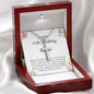 50th Birthday Necklace, Birthday Cross Necklace, Birthday Gifts For Woman, Birthday Card, Pendant Necklace