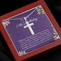 15th Birthday Necklace, Birthday Cross Necklace, Birthday Gifts For Woman, Birthday Card, Pendant Necklace