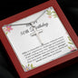 50th Birthday Necklace, Birthday Cross Necklace, Birthday Gifts For Woman, Birthday Card, Pendant Necklace