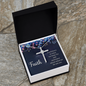 Faith Cross Necklace, Scripture Encouragement Jewelry Gift