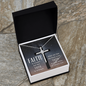 Faith is unseen but felt, Cross Necklace, Faith can move mountains Cross Necklace, Scripture Encouragement Jewelry Gift, Bible Verse