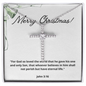 Jeremiah 29:11 Scripture, Merry Christmas, Happy Holiday Necklace, Cross Faith Jewelry