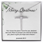 Jeremiah 29:11 Bible Scripture, Cross Necklace, Faith Christian Jewelry, Christmas Necklace