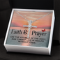 Faith and prayer CZ Cross Necklace