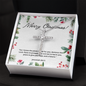 Jeremiah 29:11 Scripture, Merry Christmas, Happy Holiday Necklace, Cross Faith Jewelry