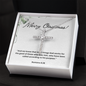 Romans 8:28 Scripture, Merry Christmas, Happy Holiday Necklace, Cross Faith Jewelry