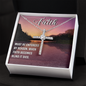 Faith Cross Necklace, Scripture Encouragement Jewelry Gift, Motivation