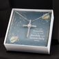 You are beautiful, for you are fearfully and wonderfully made Cross Necklace, Daughter Faith Cross Necklace, Scripture Encouragement Jewelry Gift, Motivation