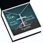 Son Faith Cross Necklace, Scripture Encouragement Jewelry Gift, Motivation