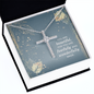 You are beautiful, for you are fearfully and wonderfully made Cross Necklace, Daughter Faith Cross Necklace, Scripture Encouragement Jewelry Gift, Motivation