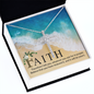 Faith Cross Necklace, Scripture Encouragement Jewelry Gift, Motivation