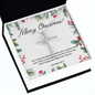 Jeremiah 29:11 Scripture, Merry Christmas, Happy Holiday Necklace, Cross Faith Jewelry
