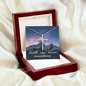 Faith can move mountains Cross Necklace, Scripture Encouragement Jewelry Gift