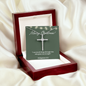 Phil 4:13 Strength Bible Scripture, Cross Necklace, Faith Christian Jewelry, Christmas Necklace
