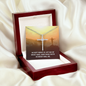 Accept what is, let go of what was Faith Cross Necklace