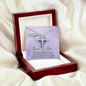 Daughter Faith Cross Necklace, Scripture Encouragement Jewelry Gift, Motivation
