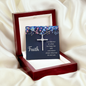 Faith Cross Necklace, Scripture Encouragement Jewelry Gift