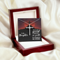 To my daughter, stand firm in faith, Cross Necklace, Daughter Faith Cross Necklace, Scripture Encouragement Jewelry Gift, Motivation