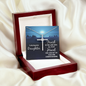 To my beautiful daughter, trust in the lord, Cross Necklace, Daughter Faith Cross Necklace, Scripture Encouragement Jewelry Gift, Motivation