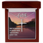 Faith Cross Necklace, Scripture Encouragement Jewelry Gift, Motivation