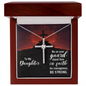 To my daughter, stand firm in faith, Cross Necklace, Daughter Faith Cross Necklace, Scripture Encouragement Jewelry Gift, Motivation