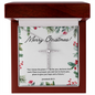 Jeremiah 29:11 Scripture, Merry Christmas, Happy Holiday Necklace, Cross Faith Jewelry