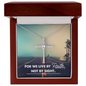 Faith Cross Necklace, Scripture Encouragement Jewelry Gift