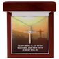 Accept what is, let go of what was Faith Cross Necklace