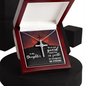 To my daughter, stand firm in faith, Cross Necklace, Daughter Faith Cross Necklace, Scripture Encouragement Jewelry Gift, Motivation