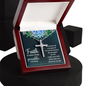 Faith Cross Necklace, Scripture Encouragement Jewelry Gift