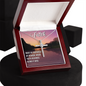 Faith Cross Necklace, Scripture Encouragement Jewelry Gift, Motivation