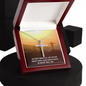 Accept what is, let go of what was Faith Cross Necklace