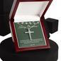 John 3:16 Bible Scripture, Cross Necklace, Faith Christian Jewelry, Christmas Necklace