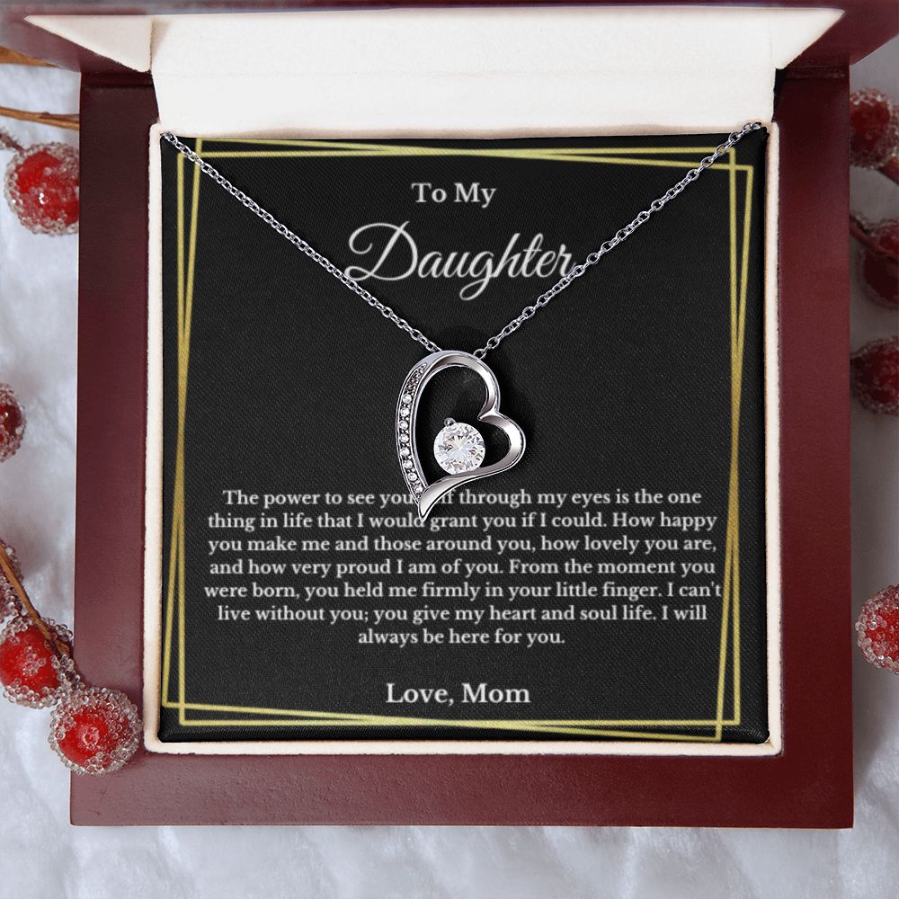 To My Daughter Necklace, Mother Daughter Necklace, Mother to Daughter Birthday Gift, Gifts to Daughter from Mom