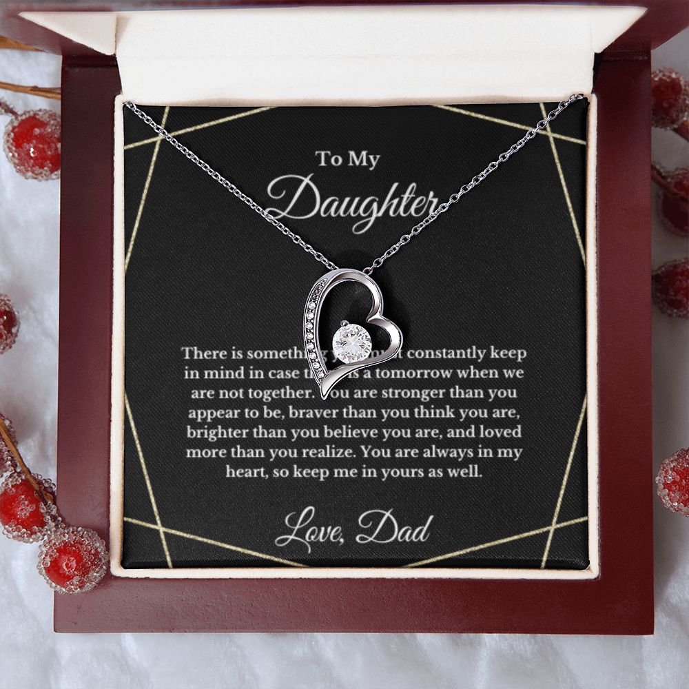 To My Daughter Necklace, Father Daughter Necklace, Father to Daughter Birthday Gift, Gifts to Daughter from Dad