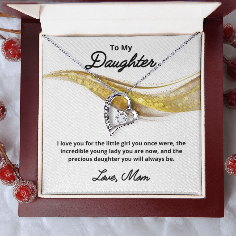 To My Daughter Necklace, Mother Daughter Necklace, Mother to Daughter Birthday Gift, Gifts to Daughter from Mom, Daughter Jewelry