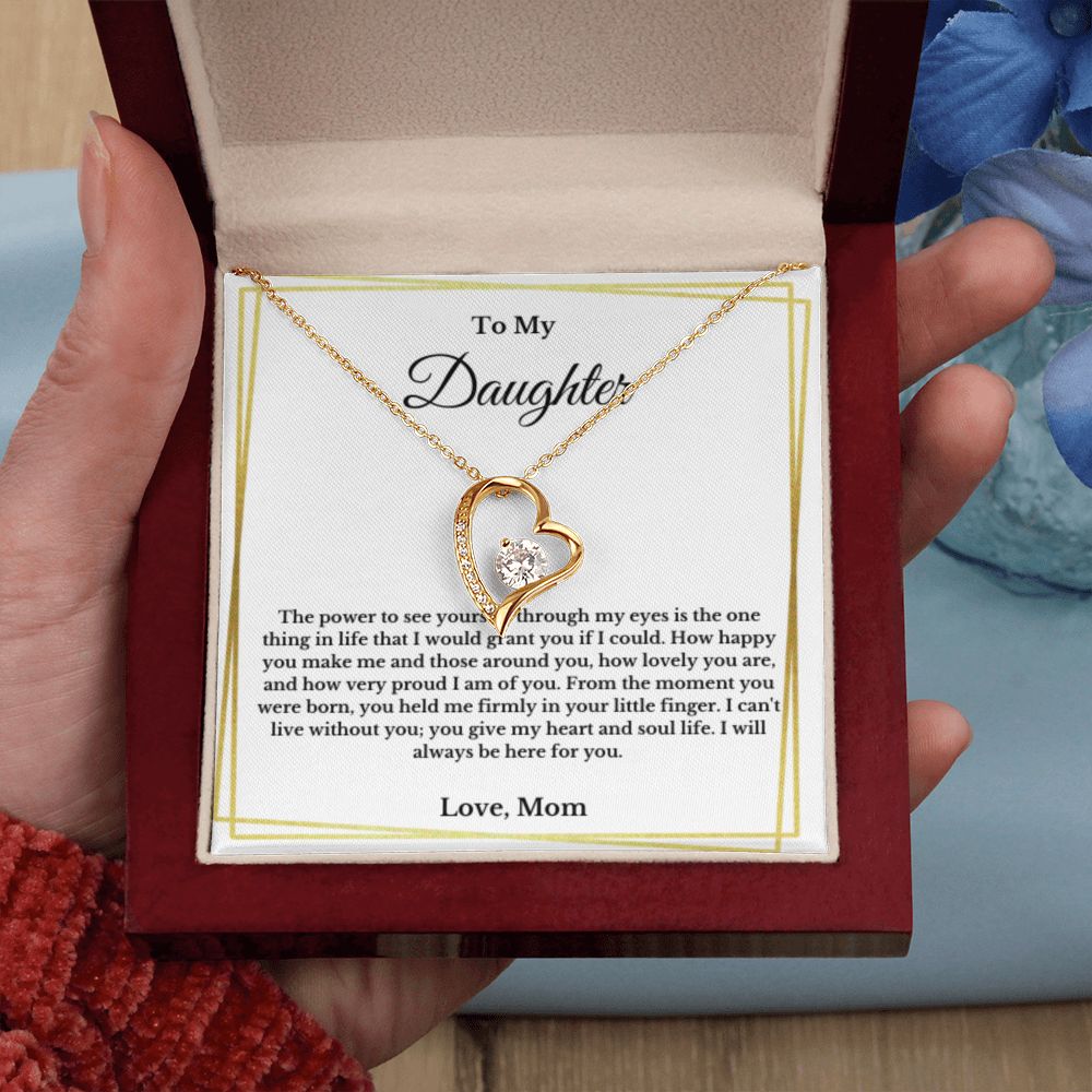 To My Daughter Necklace, Mother Daughter Necklace, Mother to Daughter Birthday Gift, Gifts to Daughter from Mom