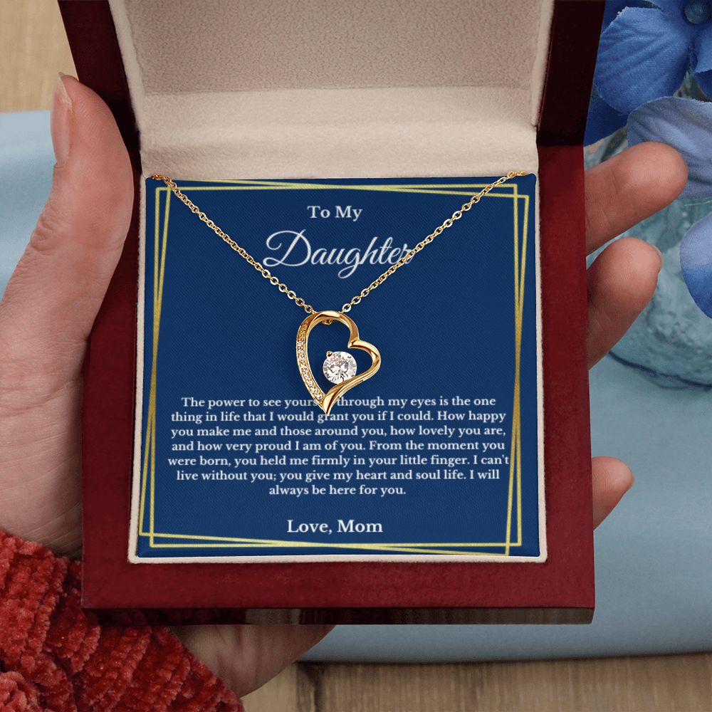 To My Daughter Necklace, Mother Daughter Necklace, Mother to Daughter Birthday Gift, Gifts to Daughter from Mom